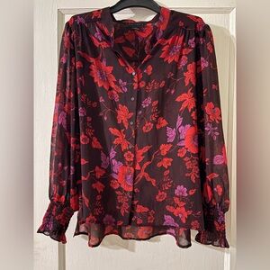 Sanctuary Red Floral Blouse large